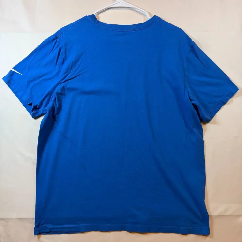 Nike Detroit Lions Primary Logo The Nike Tee Blue Mens Size Large